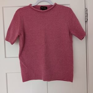 Soft Rose Knit Sweater Top Size Small